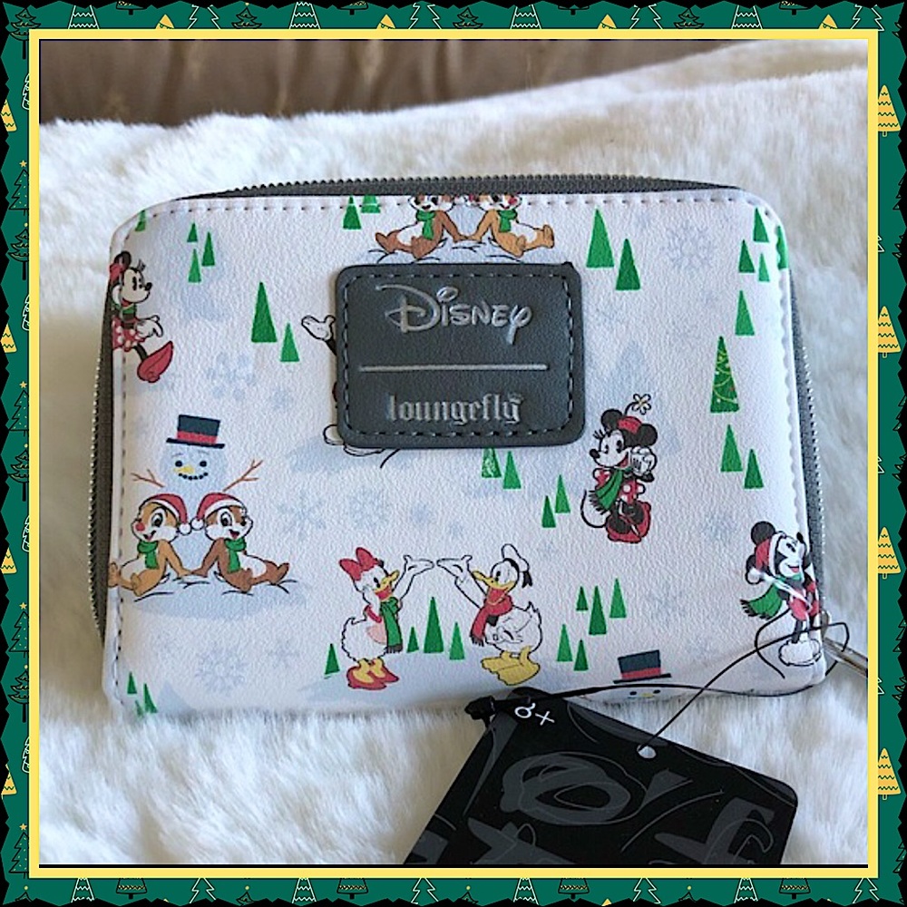 Disney Loungefly Mickey Mouse and Friends Snow Day Christmas Holiday Backpack - Picture 1 of 4